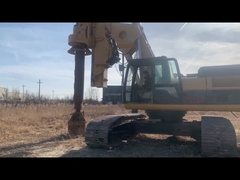 CRRC TR220 rotary drilling rig mounted on original CAT base made in 2015year