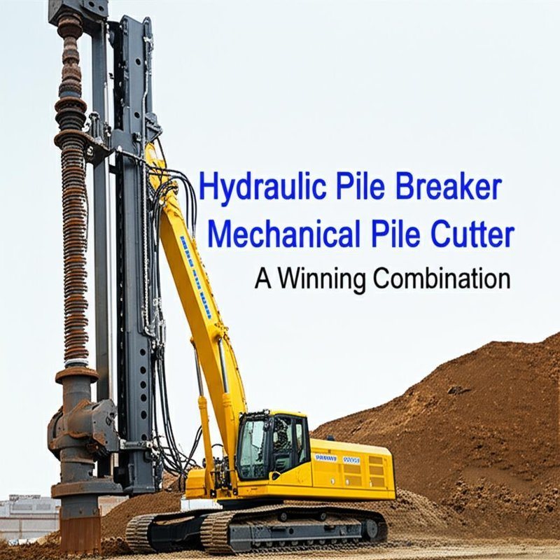 Hydraulic Pile Breaker with 180mm Crowd Stroke 32mpa Pressure and 200L/min Oil Flow for Efficient Pile Breaking