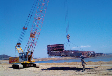 CQUY800 υδραυλικός βραχίονας Length13-58m του /Max γερανών βραχιόνων δικτυωτού πλέγματος γερανών 80Ton αντιολισθητικών αλυσίδων